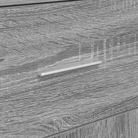 vidaXL Credenza Grigio sonoma 38 x 34.5 x 75 cm Legno multistrato