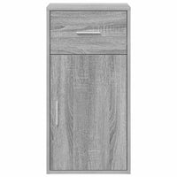 vidaXL Credenza Grigio sonoma 38 x 34.5 x 75 cm Legno multistrato