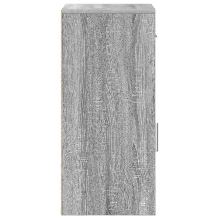 vidaXL Credenza Grigio sonoma 38 x 34.5 x 75 cm Legno multistrato
