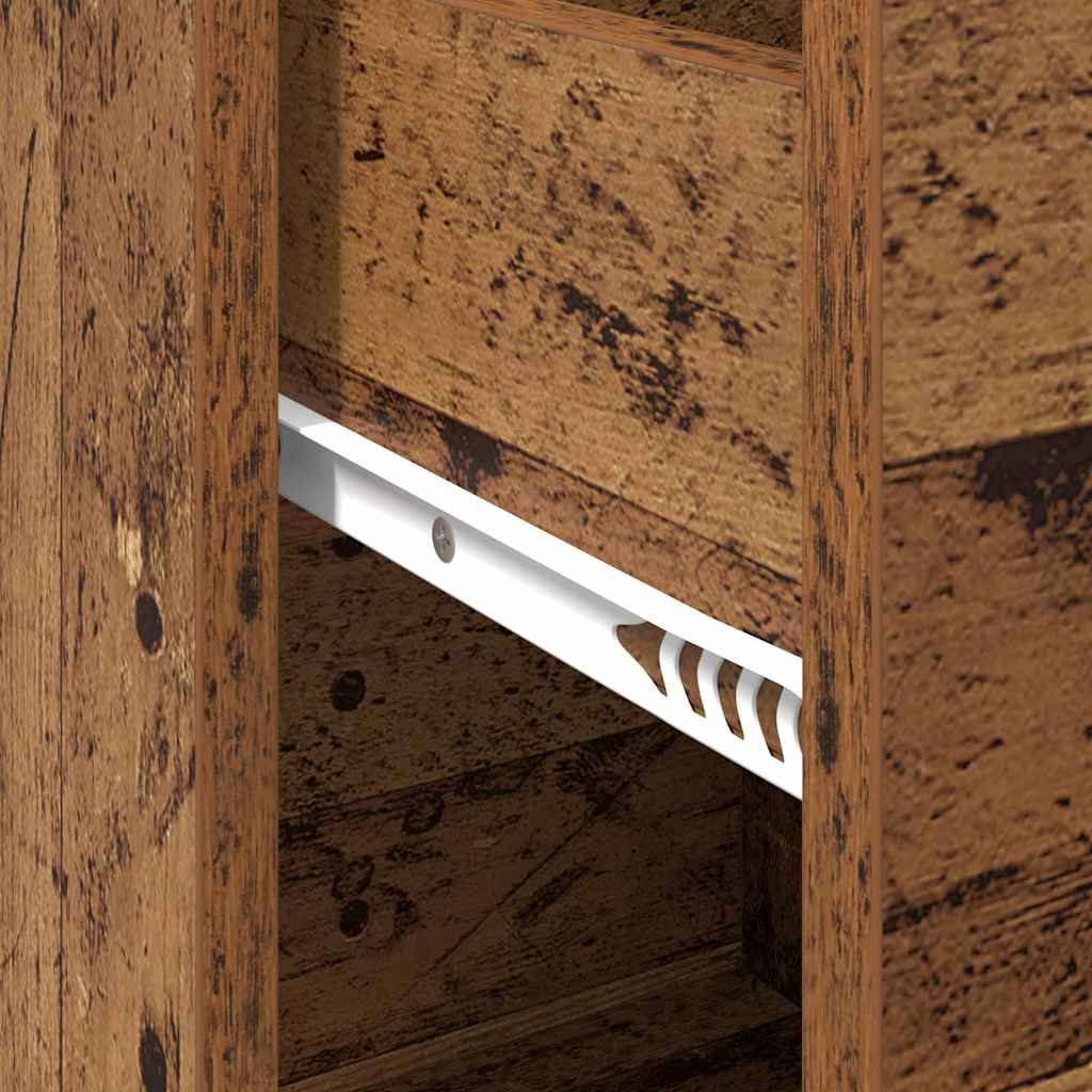 Credenza con Cassetto-Buffet-Armadio da cucina Legno vecchio 38 x 34 x 75 cm