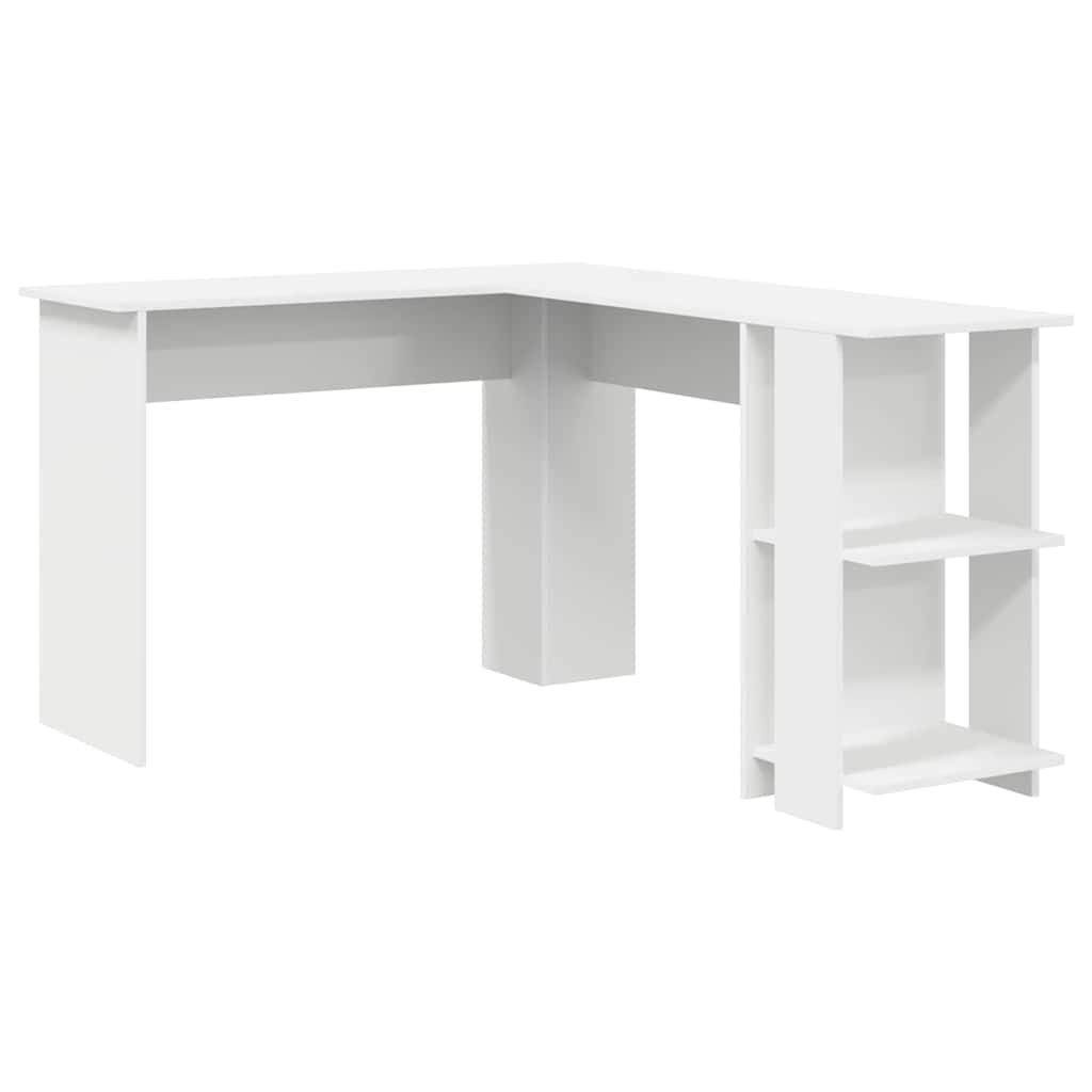 Scrivania Angolare con Storage Bianco 140 x 113.5 x 75 cm 869554