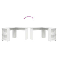 Scrivania Angolare con Storage Bianco 140 x 113.5 x 75 cm 869554