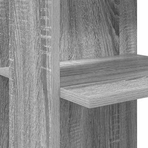 Scrivania Angolare con Storage con lo scaffale Grigio Sonoma 869559