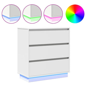 Armadio da Notte Bianco 71 x 34,5 x 75 cm Legno multistrato 869634