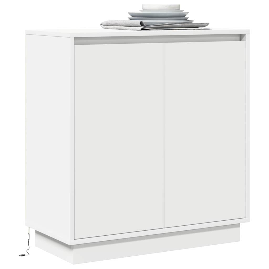 Credenza con porta Bianco 71 x 34.5 x 75 cm Legno multistrato 869642