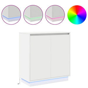 Credenza con porta Bianco 71 x 34.5 x 75 cm Legno multistrato 869642