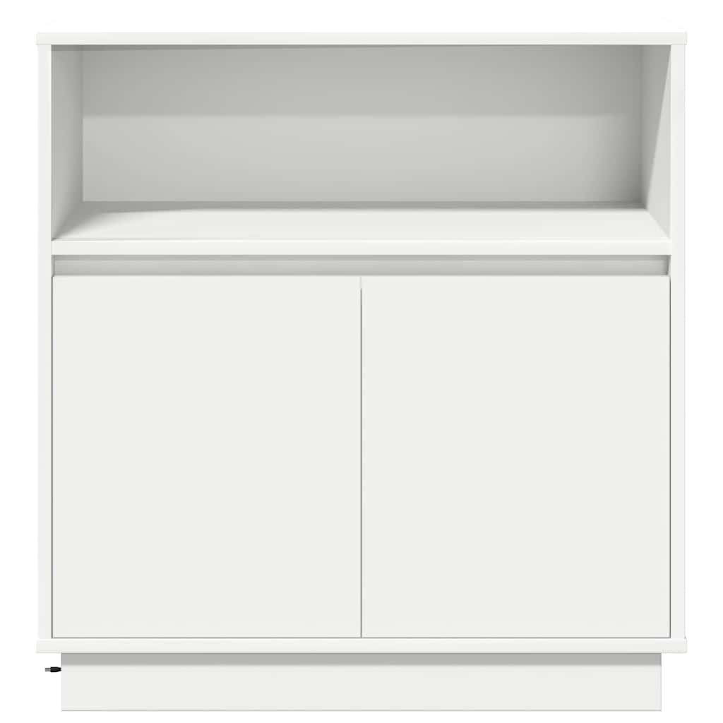 Credenza con LED Bianco 71 x 34.5 x 75 cm Legno multistrato 869650