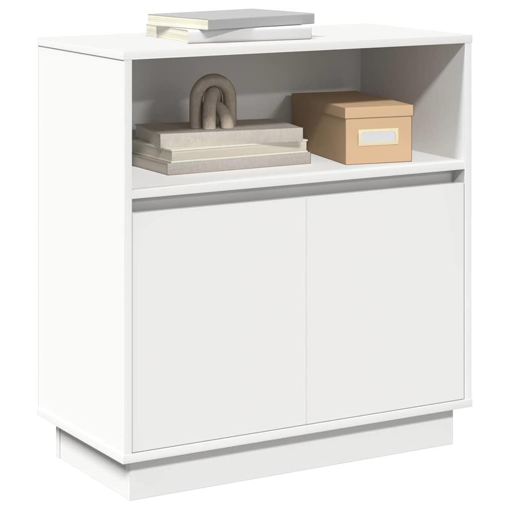 Credenza con LED Bianco 71 x 34.5 x 75 cm Legno multistrato 869650