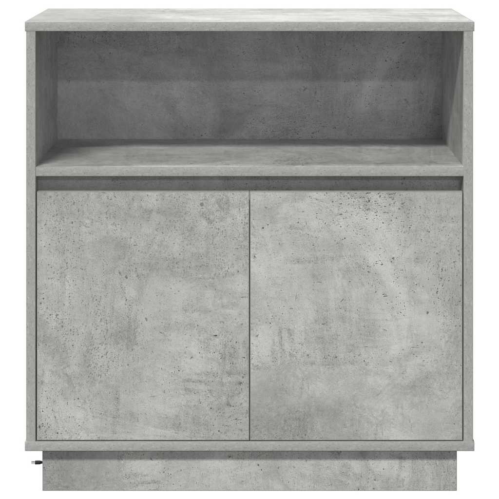 Credenza con LED Grigio cemento 71 x 34.5 x 75 cm 869653