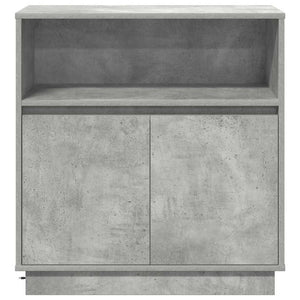 Credenza con LED Grigio cemento 71 x 34.5 x 75 cm 869653