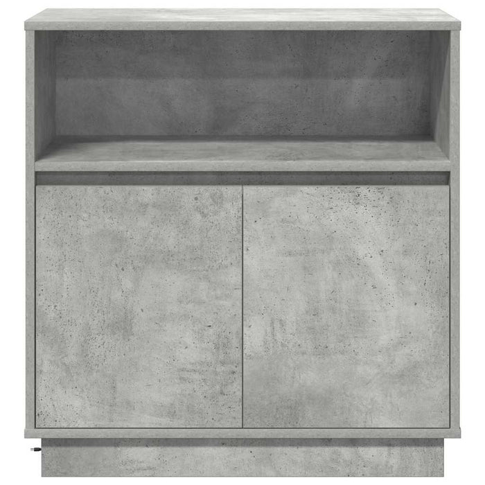 Credenza con LED Grigio cemento 71 x 34.5 x 75 cm 869653