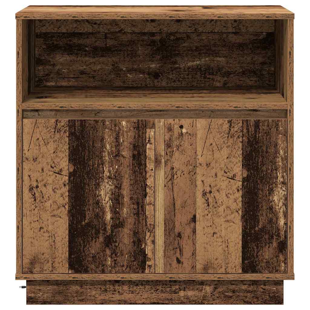 Credenza con LED Legno vecchio 71 x 34.5 x 75 cm 869656
