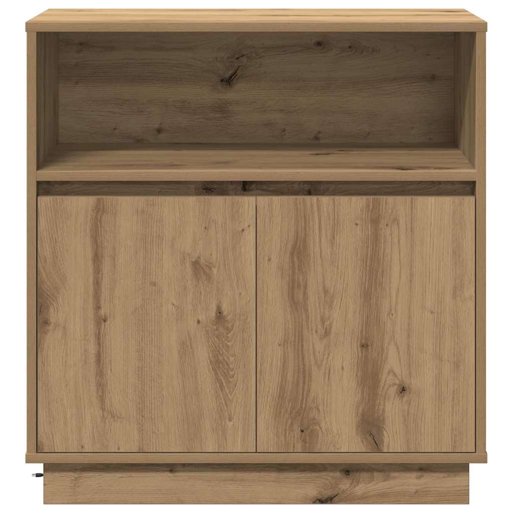 Credenza con LED rovere artigianale 71 x 34.5 x 75 cm 869657