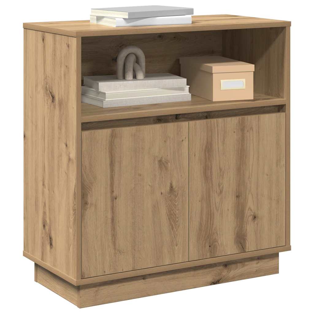 Credenza con LED rovere artigianale 71 x 34.5 x 75 cm 869657