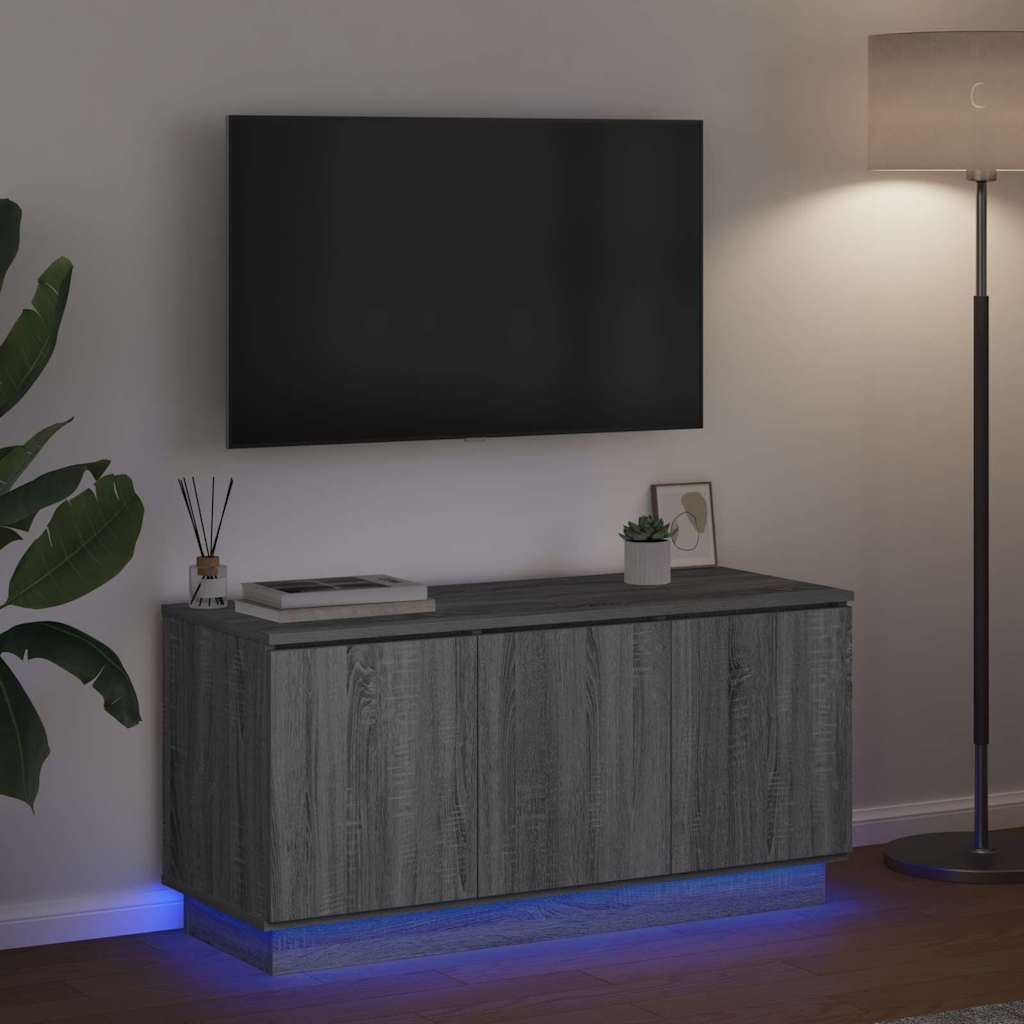 Mobile TV-Credenza TV-Console TV Grigio Sonoma 100 x 38 x 49 cm Legno multistrato