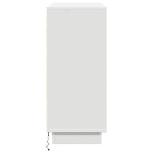 Madia LED con porta Bianco 90 x 32 x 75 cm Legno multistrato 869682
