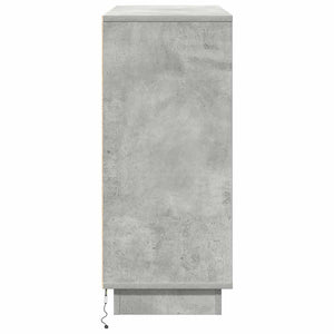 Madia LED Grigio cemento 90 x 32 x 75 cm Legno multistrato 869685