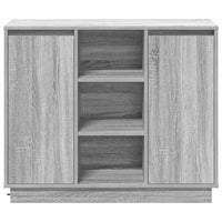 Madia LED Grigio Sonoma 90 x 32 x 75 cm Legno multistrato 869687