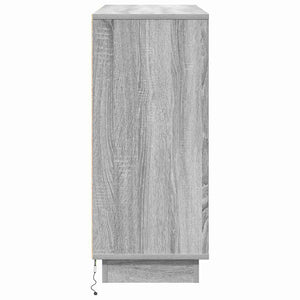 Madia LED Grigio Sonoma 90 x 32 x 75 cm Legno multistrato 869687