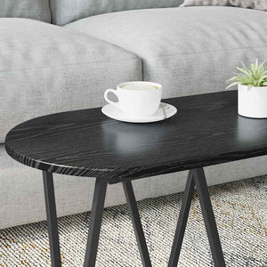 Tavolino da Caffè Rovere Nero 80 x 40 x 40,5 cm 869690