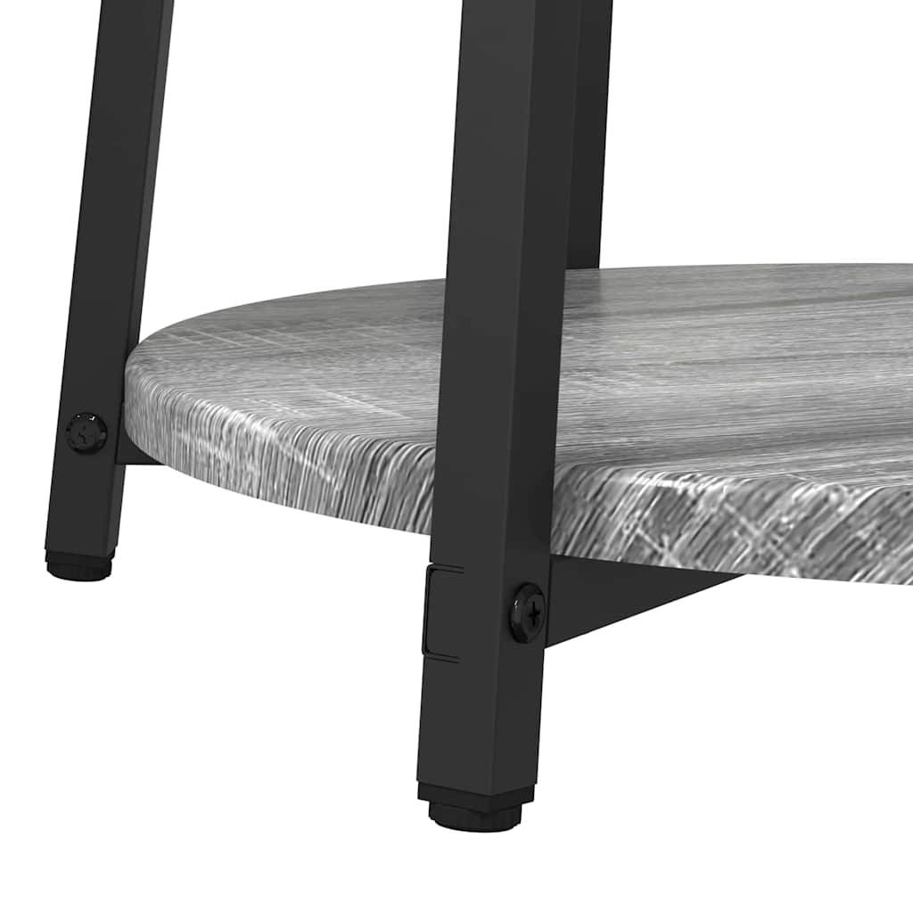 Set tavolini 2 pcs Grigio sonoma e Nero 50 x 50 x 51 cm 869705