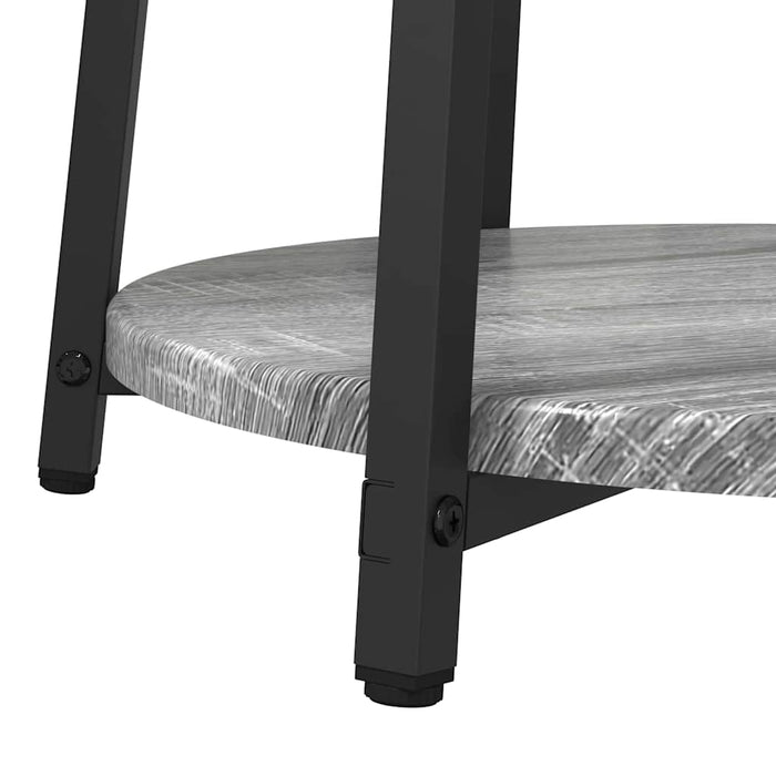 Set tavolini 2 pcs Grigio sonoma e Nero 50 x 50 x 51 cm 869705