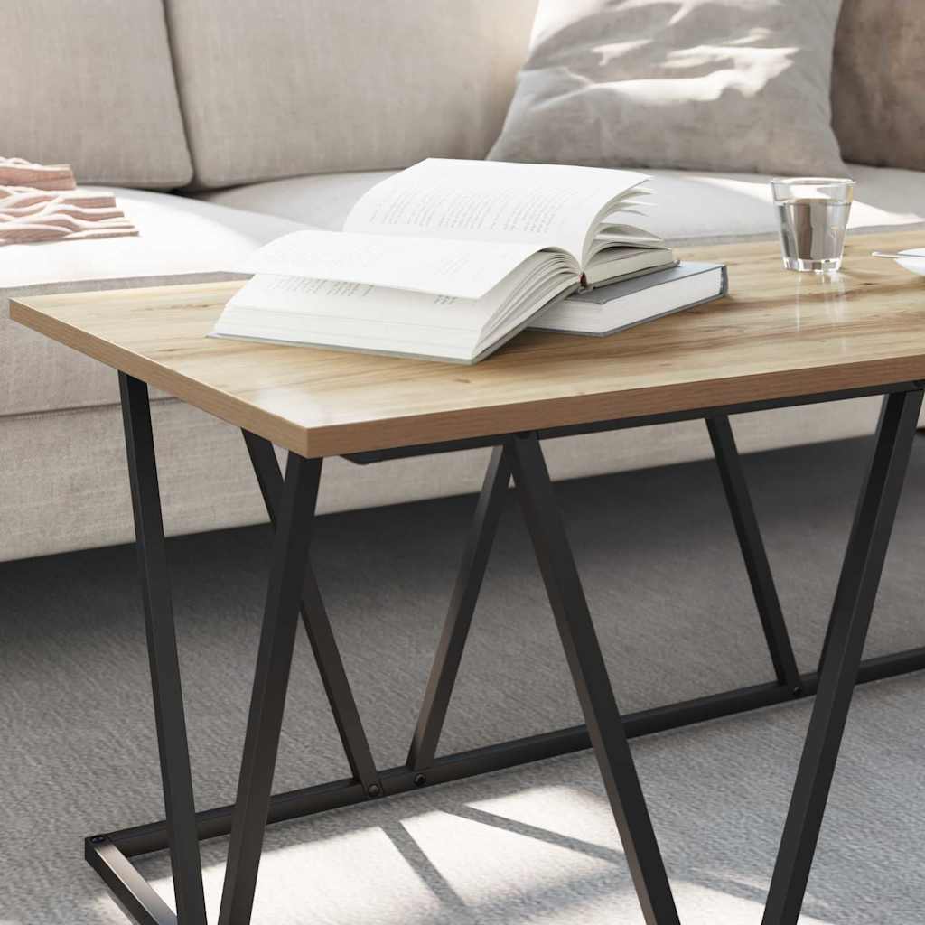 Tavolino da salotto rovere artigianale 100 x 50 x 40 cm 869713