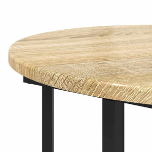 Set tavolini 2 pcs Rovere Sonoma e Nero 50 x 50 x 50.5 cm 869715