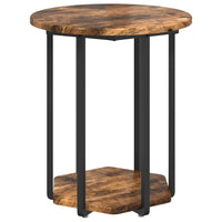 Set tavolini 2 pcs Rovere affumicato e Nero 50 x 50 x 50.5 cm 869716