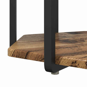 Set tavolini 2 pcs Legno Antico e Nero 50 x 50 x 50.5 cm 869718