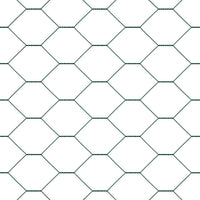 Recinzione con pali. Verde 1.5 x 10 m Acciaio rivestito in PVC 3352651