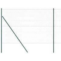 Recinzione con pali. Verde 1.6 x 10 m Acciaio rivestito in PVC 3352654