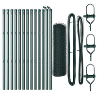 Recinzione con pali. Verde 0.5 x 25 m Acciaio rivestito in PVC 3352660