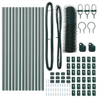 Recinzione con pali. Verde 0.5 x 25 m Acciaio rivestito in PVC 3352662