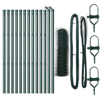 Recinzione con pali. Verde 0.5 x 25 m Acciaio rivestito in PVC 3352663