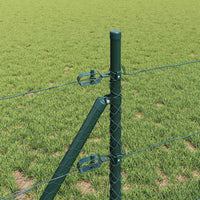 Recinzione con pali. Verde 0.8 x 25 m Acciaio rivestito in PVC 3352669