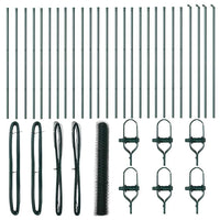 Recinzione con pali. Verde 1.2 x 50 m Acciaio rivestito in PVC 3352715