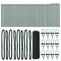 Recinzione con pali. Verde 0.6 x 100 m Acciaio rivestito in PVC 3352736