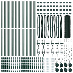 Recinzione con pali. Verde 0.6 x 100 m Acciaio rivestito in PVC 3352737