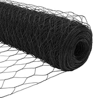 Recinzione con pali. Grigio 1.2 x 25 m Acciaio rivestito in PVC 3352819