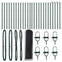 Recinzione con pali. Grigio 0.8 x 50 m Acciaio rivestito in PVC 3352846