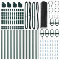 Recinzione con pali. Grigio 0.8 x 50 m Acciaio rivestito in PVC 3352846