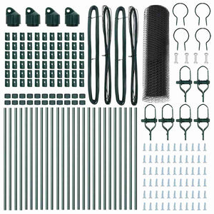 Recinzione con pali. Grigio 0.8 x 50 m Acciaio rivestito in PVC 3352846