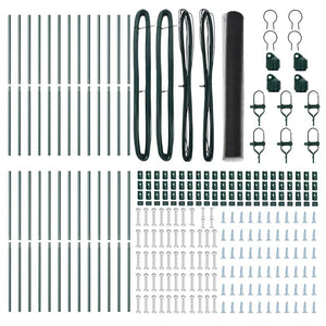 Recinzione con pali. Grigio 1.4 x 50 m Acciaio rivestito in PVC 3352860