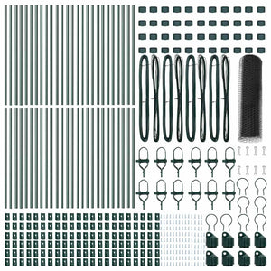 Recinzione con pali. Grigio 0.4 x 100 m 3352869
