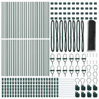 Recinzione con pali. Grigio 0.8 x 100 m 3352882