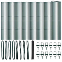 Recinzione con pali. Grigio 1 x 100 m Acciaio rivestito in PVC 3352887