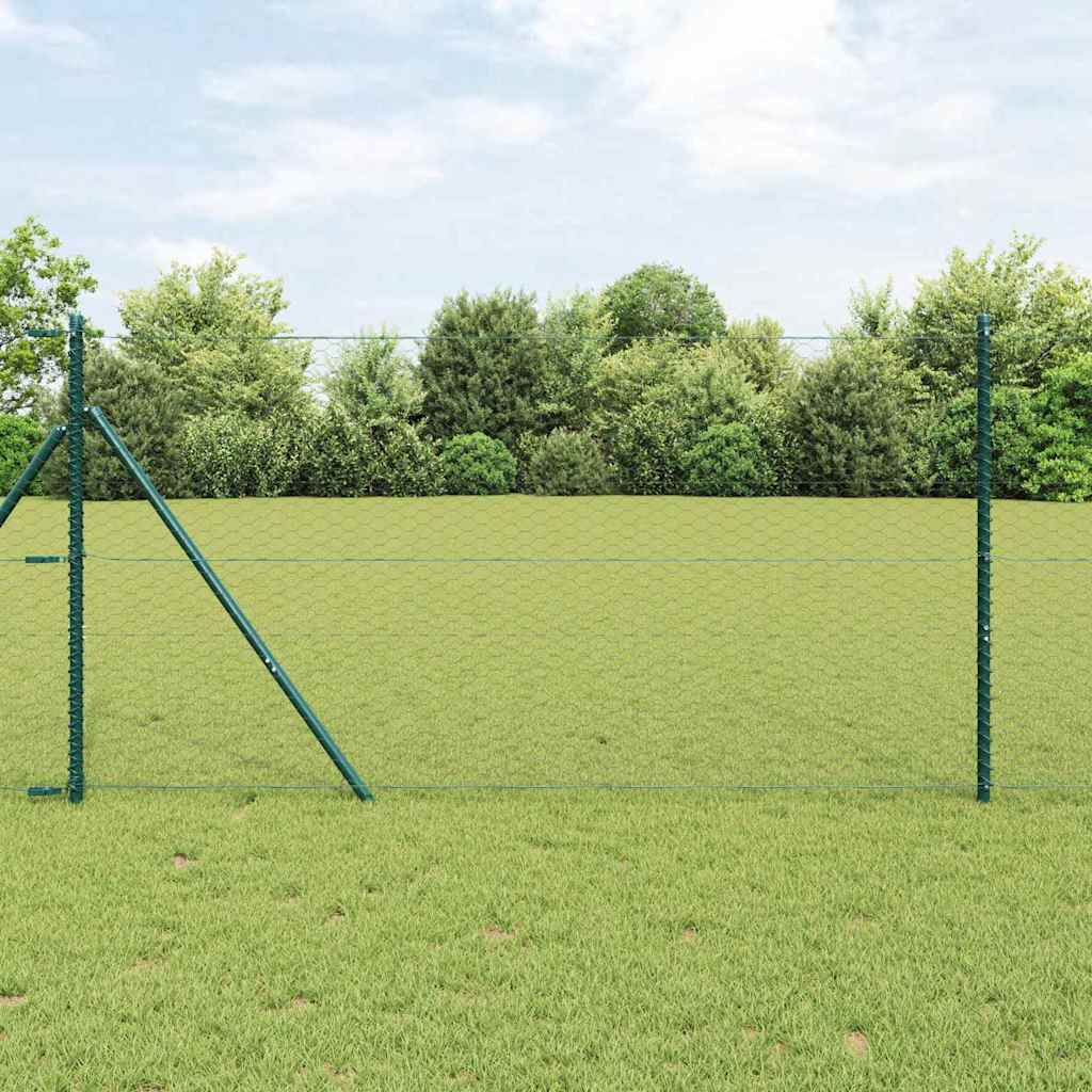 Recinzione con pali. Grigio 1.2 x 100 m 3352891