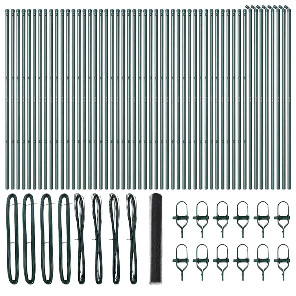 Recinzione con pali. Grigio 1.2 x 100 m 3352891