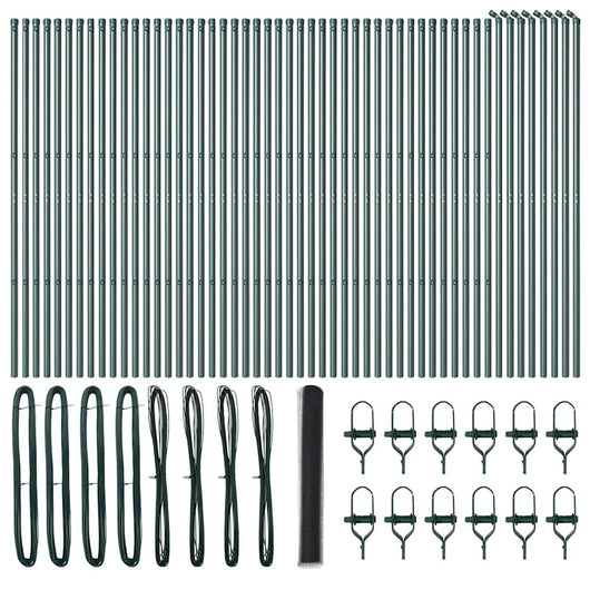 Recinzione con pali. Grigio 1.2 x 100 m 3352891